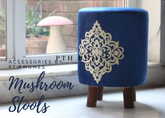 Ottoman Stool - Velvet